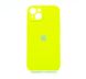 Силіконовий чохол Full Cover для iPhone 13 lime green Full Camera