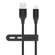 Кабель Senteo SL-07 Skin silicone USB-A to Lightning 2.4A 1.2m black
