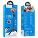 Селфі палка Monopod Hoco K21 з триногами+знімний ВТ пульт black