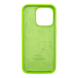 Силіконовий чохол Full Cover для iPhone 15 Pro lime green