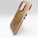 TPU чохол Ribbed Matte with MagSafe для iPhone 16 Pro gold