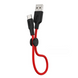 USB кабель HOCO X21 Plus silicone Type-C 3A 0.25m black/red
