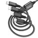 USB кабель Hoco X76 Syper charging 4in1 Lightning+Lightning+Micro+Type-C 1m 2A black