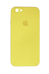 Силіконовий чохол Full Cover Square для iPhone 6 bright yellow Full Camera