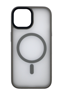 Чохол Fibra Metal Buttons with MagSafe для iPhone 15 grey