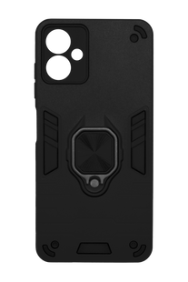 Чехол Transformer Ring for Magnet для Samsung A06 black противоударный Full Camera