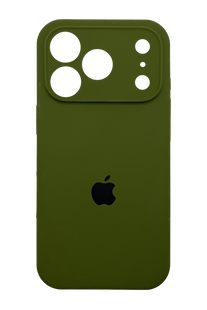 Силіконовий чохол Full Cover для iPhone 17 Pro dark olive (army green) Full Camera