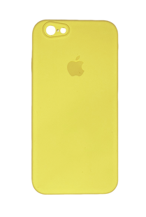 Силіконовий чохол Full Cover Square для iPhone 6 bright yellow Full Camera