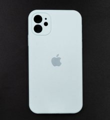 Силіконовий чохол Full Cover Square для iPhone 11 light turquoise Camera Protective
