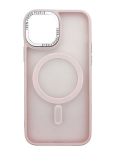 Чохол TPU+PC Space Magnetic Color with Magsafe для iPhone 14 pink