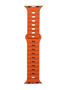 Ремешок Silicone Simple Stylish with magnet Band 38/40/41 L black/orange