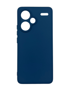 Силіконовий чохол Full Cover для Xiaomi Redmi Note 13 Pro+ navy blue Full Camera без logo