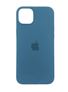 Силиконовый чехол with MagSafe для iPhone 13 blue jay