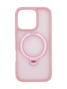 Чохол Ostand Matte with MagSafe для iPhone 16 Pro pink