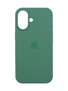 Силіконовий чохол Full Cover для iPhone 16 pine green