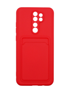 Силіконовий чохол WAVE Colorful Pocket для Xiaomi Redmi Note 8 Pro red Full Camera
