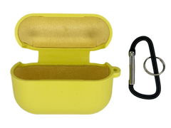 Чохол for AirPods Pro 2 силіконовий bright yellow з мікрофіброю