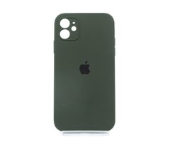 Силіконовий чохол Full Cover Square для iPhone 11 cyprys green Full Camera