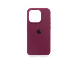 Силіконовий чохол Full Cover для iPhone 15 Pro maroon