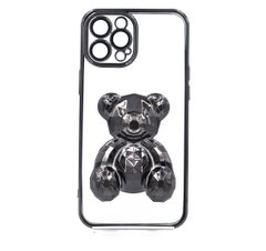 Силіконовий чохол Perfomance bear для iPhone 12 Pro Max black Full Camera