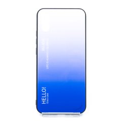 TPU+Glass чехол Gradient HELLO для Xiaomi Redmi 9A lilac