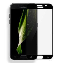 Захисне 2.5D скло Glass для Samsung A710/A7 black s/s (0.3mm)