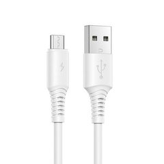 USB кабель Borofone BX47 Coolway for Micro 2.4A/1m white