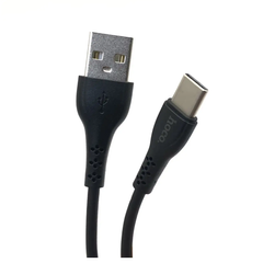 USB кабель Hoco DU24 Giraffe Charging Data Cable for Type-C long pin(8mm)/3A/1m black