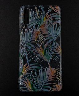 Силіконовий чохол Clear MyPrint для Samsung A7 2018 tropic leavs