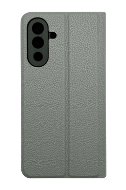 Чохол книжка FIBRA (рельєф) для Samsung A17 grey Full Camera