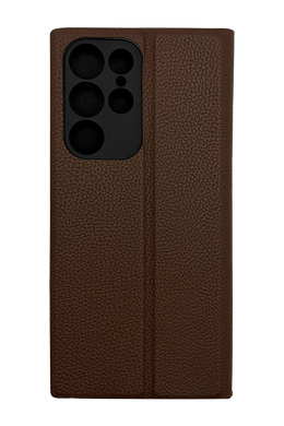 Чехол книжка FIBRA (рельеф) для Samsung S22Ultra black Full Camera
