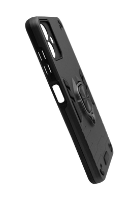 Чехол Transformer Ring for Magnet для Samsung A06 black противоударный Full Camera