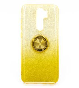 Силиконовый чехол SP Shine для Xiaomi Redmi Note 8 Pro yellow ring for magnet