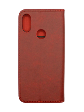 Чехол книжка Black TPU Magnet для Xiaomi Redmi Note 7 red