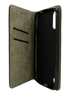 Чохол книжка Carbon для Samsung A01 black (4you)
