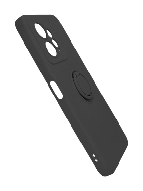 Чохол (TPU) Candy Ring для Xiaomi Redmi Note 12 4G black Full Camera