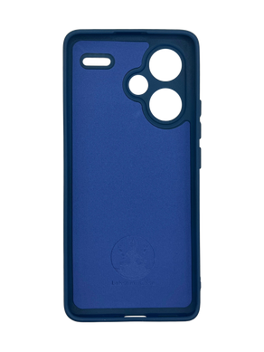 Силиконовый чехол Full Cover для Xiaomi Redmi Note 13 Pro+ navy blue Full Camera без logo