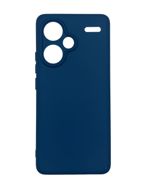 Силиконовый чехол Full Cover для Xiaomi Redmi Note 13 Pro+ navy blue Full Camera без logo