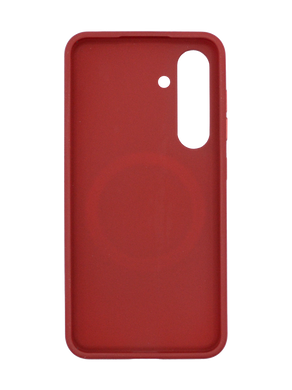 TPU чехол Bonbon Metal Style with MagSafe для Samsung S24 red