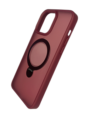 Чохол Ostand with MagSafe для iPhone 12 Pro Max bordo