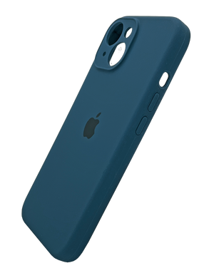 Силіконовий чохол Full Cover для iPhone 15 Plus abyss blue Full Camera