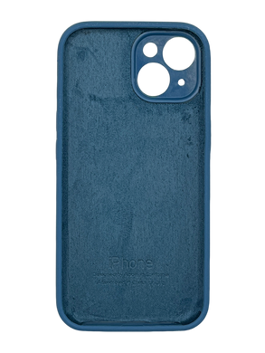 Силіконовий чохол Full Cover для iPhone 15 Plus abyss blue Full Camera