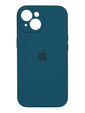 Силиконовый чехол Full Cover для iPhone 15 Plus abyss blue Full Camera