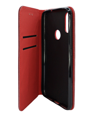 Чехол книжка Black TPU Magnet для Xiaomi Redmi Note 7 red