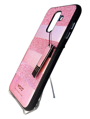 Накладка Sibling Woto Glittery для Samsung J8 pink