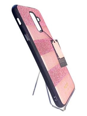 Накладка Sibling Woto Glittery для Samsung J8 pink