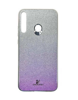 Чехол TPU+Glass для Huawei Y7P 2020 / P40 Lite E Swarovski violet