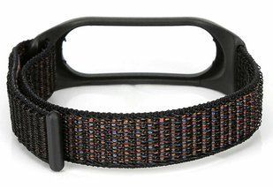 Ремінець Nylon для Xiaomi Mi Band 5/6 black