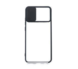 TPU чохол Camshield mate для Samsung A03 black шторка/захист камери