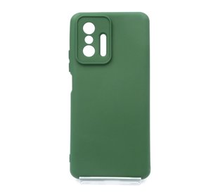 Силіконовий чохол Full Cover для Xiaomi Mi 11T/11T Pro dark green (grinch) Full Camera без logo